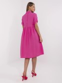 Sukienka MI-SK-A2275.09 fuksjowy