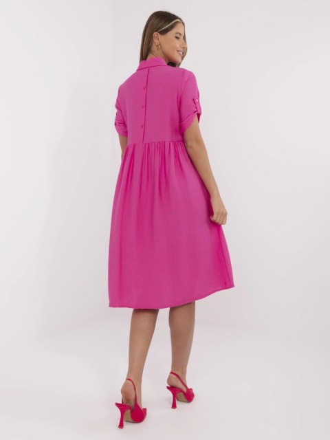 Sukienka MI-SK-A2275.09 fuksjowy