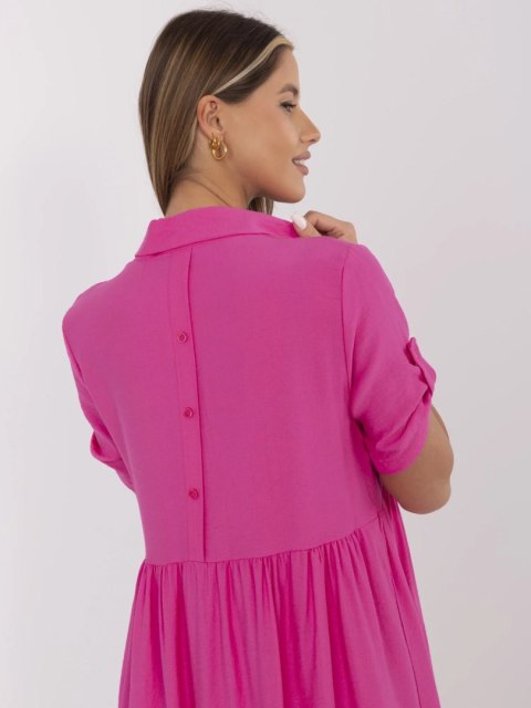 Sukienka MI-SK-A2275.09 fuksjowy