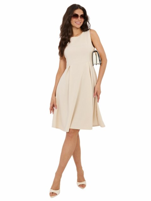 Sukienka MI-SK-A5433.96 jasny beżowy