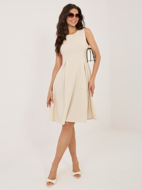 Sukienka MI-SK-A5433.96 jasny beżowy