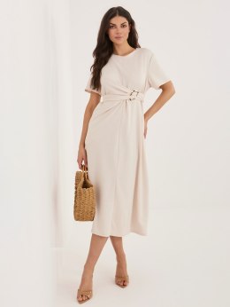 Sukienka MI-SK-A5449.92 jasny beżowy