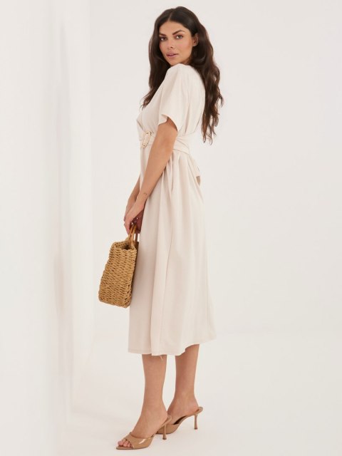 Sukienka MI-SK-A5449.92 jasny beżowy