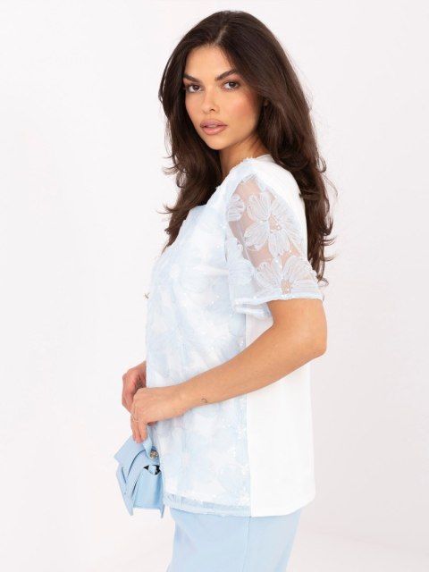 Bluzka LK-BZ-510247.94 jasny niebieski L/XL