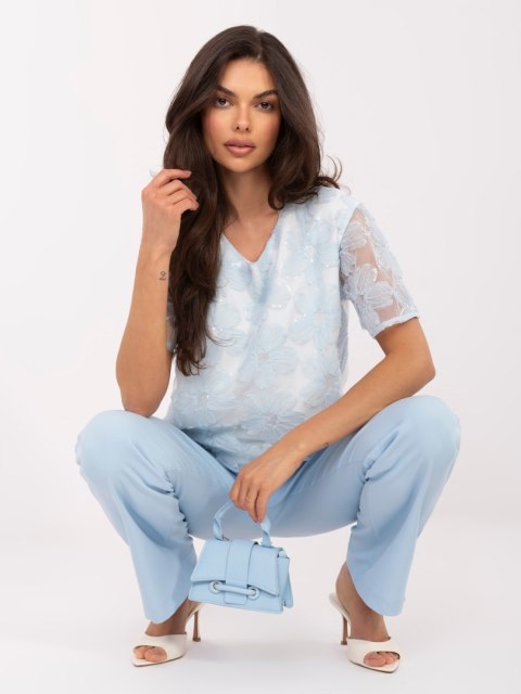 Bluzka LK-BZ-510247.94 jasny niebieski S/M