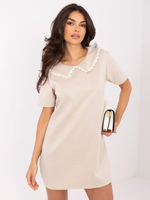 Sukienka MI-SK-4313.83 beżowy