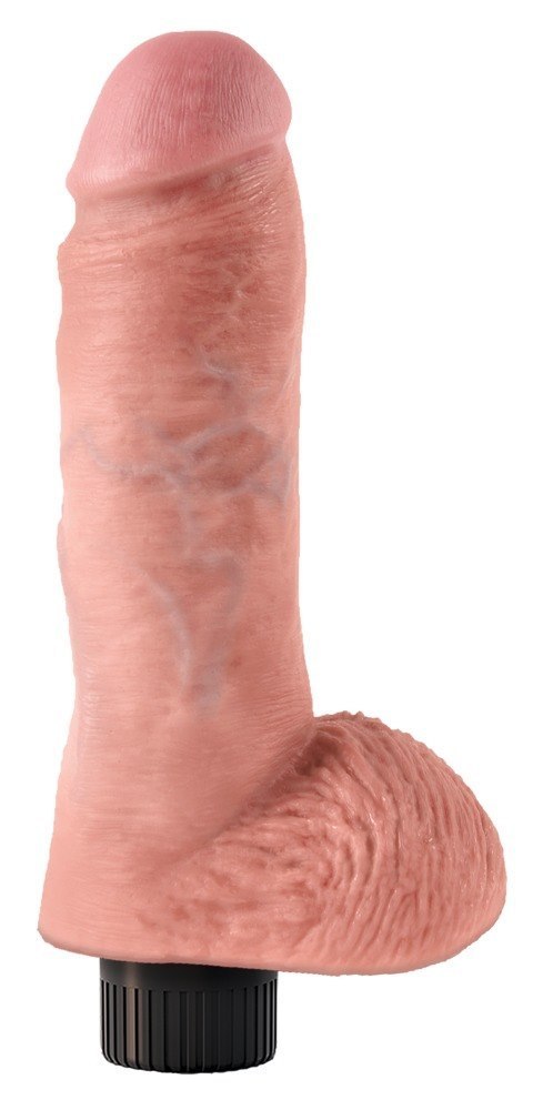 DILDO 8 VIBRATING COCK WITH BALLS