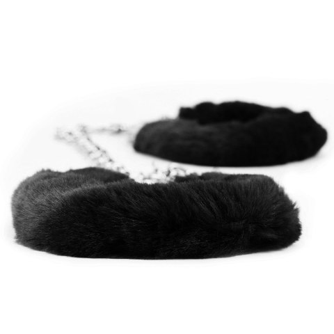 KAJDANKI FLUFFY LEG CUFFS CZARNE