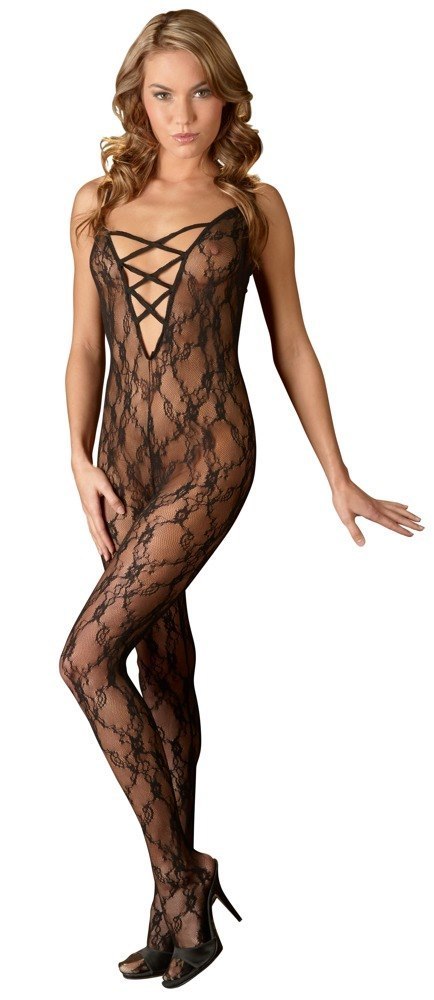 KOMBINEZON CATSUIT SCHWARZ