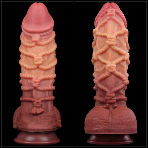 10.5'' DUAL LAYERED PLATINUM SILICONE COCK WI