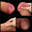 DILDO 12'' DUAL LAYERED PLATINUM SILICONE COCK