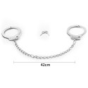 KAJDANKI NA NOGI FETISH PLEASURE METAL LEG CUFFS