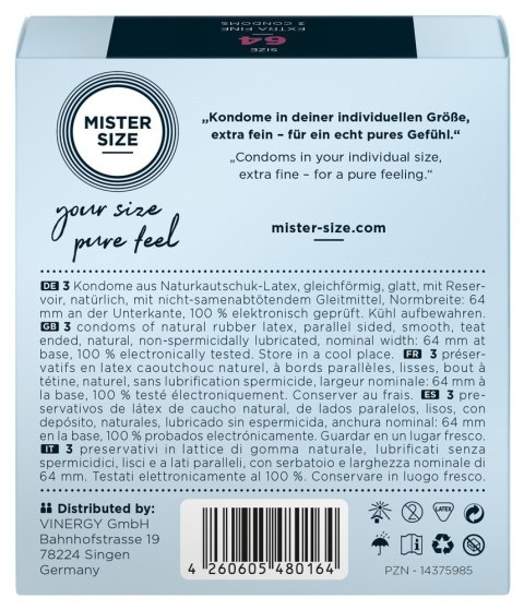 Mister Size 64 mm 3-pcs