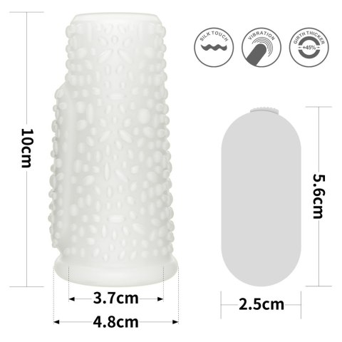 PIERŚCIEŃ NAKŁADKA VIBRATING DRIP KNIGHTS RING (WHITE)