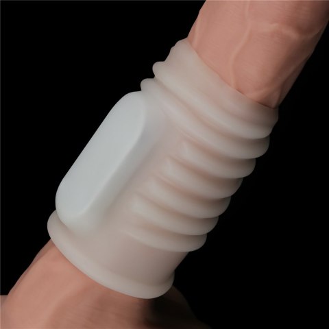 PIERŚCIEŃ NAKŁADKA VIBRATING SPIRAL KNIGHTS RING (WHITE)