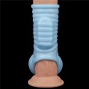 PIERŚCIEŃ VIBRATING WAVE KNIGHTS RING WITH SCROTUM SLEEVE