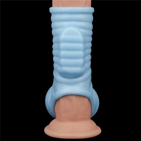 PIERŚCIEŃ VIBRATING WAVE KNIGHTS RING WITH SCROTUM SLEEVE