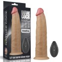 WIBRATOR 9.0'' DUAL LAYERED PLATINUM SILICONE ROTATOR
