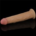 WIBRATOR 9.0'' DUAL LAYERED PLATINUM SILICONE ROTATOR