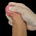 WIBRATOR 9.0'' DUAL LAYERED PLATINUM SILICONE ROTATOR