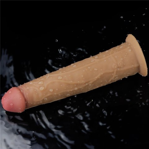 WIBRATOR 9.0'' DUAL LAYERED PLATINUM SILICONE ROTATOR