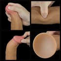 WIBRATOR 9.0'' DUAL LAYERED PLATINUM SILICONE ROTATOR