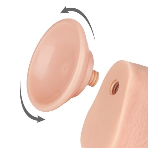 DILDO 9'' SLIDING SKIN DUAL LAYER DONG FLESH