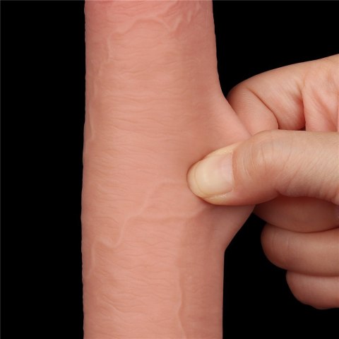 DILDO 9'' SLIDING SKIN DUAL LAYER DONG FLESH