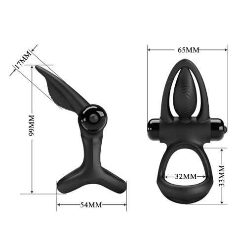 PIERŚCIEŃ PRETTY LOVE VIBRATION COCK RING