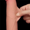 DILDO 8.5'' SLIDING SKIN DUAL LAYER DONG