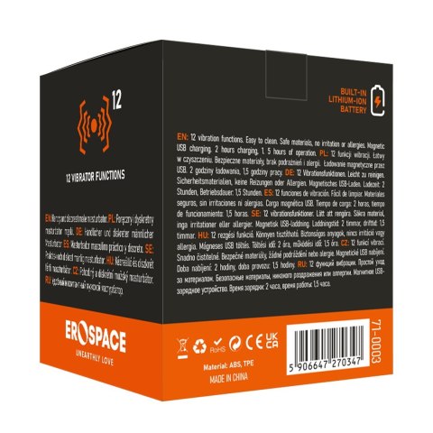 DYSKRETNY MASTURBATOR MĘSKI Z WIBRACJAMI EROSPACE MEN'S PLAY B3