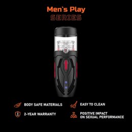 NOWOCZESNY MASTURBATOR MĘSKI Z RUCHEM POSUWISTO-OBROTOWYM EROSPACE MEN'S PLAY B1