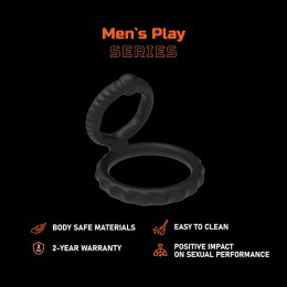 PIERŚCIEŃ EREKCYJNY NA PENISA I JĄDRA EROSPACE MEN'S PLAY B8