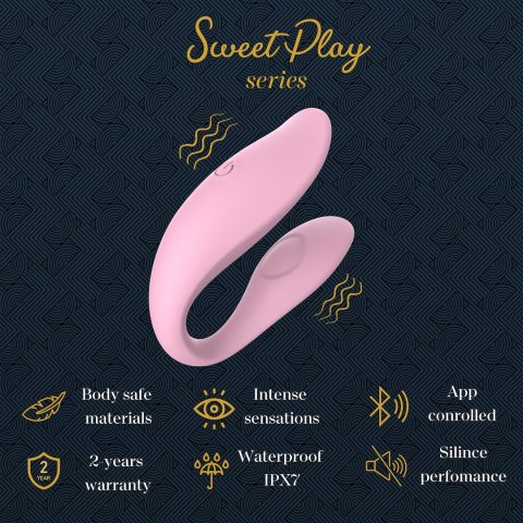 WIBRATOR TYPU C DLA PAR, STEROWANY APLIKACJĄ EROSPACE SWEET PLAY A7