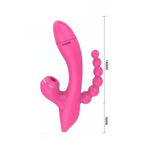 WIBRATOR Z SONDĄ ANALNĄ ORAZ FUNKCJĄ SSANIA EROSPACE SWEET PLAY A3