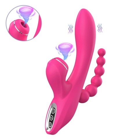 WIBRATOR Z SONDĄ ANALNĄ ORAZ FUNKCJĄ SSANIA EROSPACE SWEET PLAY A3