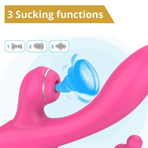 WIBRATOR Z SONDĄ ANALNĄ ORAZ FUNKCJĄ SSANIA EROSPACE SWEET PLAY A3