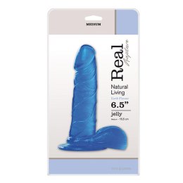Dildo żelowe Real Rapture niebieskie 16,5 cm