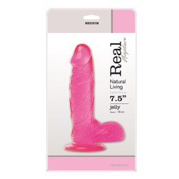 Dildo żelowe Real Rapture różowe z przyssawką 19 cm
