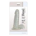Dildo żelowe Real Rapture transparentne 16 cm
