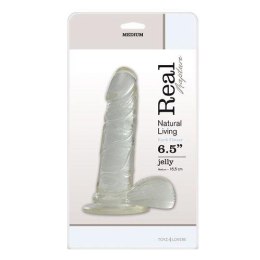 Dildo żelowe Real Rapture transparentne 16 cm