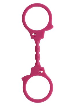 Kajdanki rozciągliwe ToyJoy różowe 25 cm
