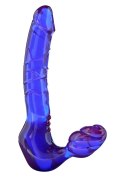 Strap on strapless ToyJoy fioletowy 4 cm