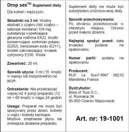 Krople afrodyzjaku Drop Sex Ruf 20 ml dla par