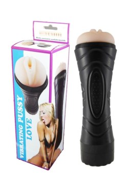 Masturbator latarka wagina cyberskin z wibracją Lyla biały