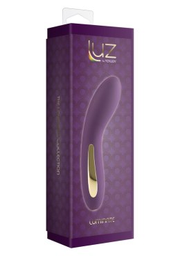 Wibrator punktu G silikonowy Luminate ToyJoy fioletowy USB 17 cm