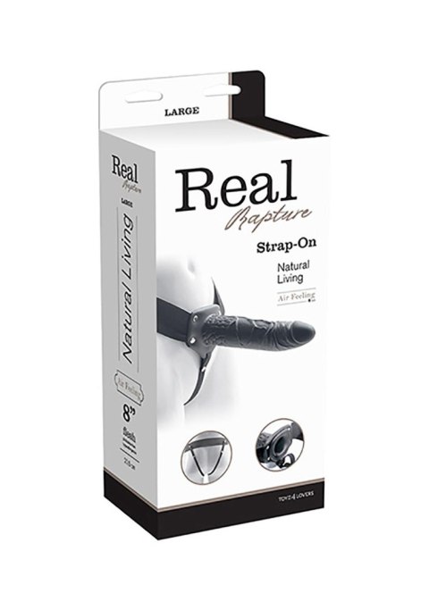 Proteza penisa Real Rapture 20.5 cm czarny wodoodporna
