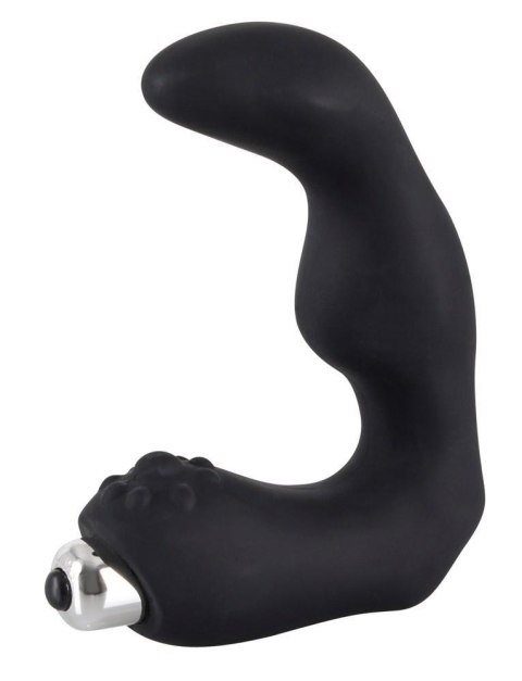 Masażer prostaty Rebel silikonowy 12 cm czarny srebrny