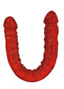 Podwójne dildo TPE You2Toys Ultra Dong czerwone 43 cm