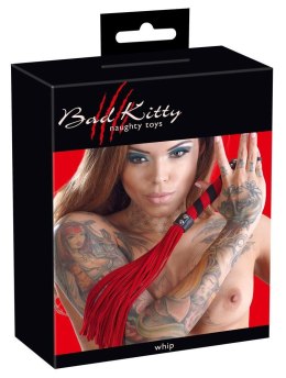 Flogger Bad Kitty czarno czerwony 38 cm